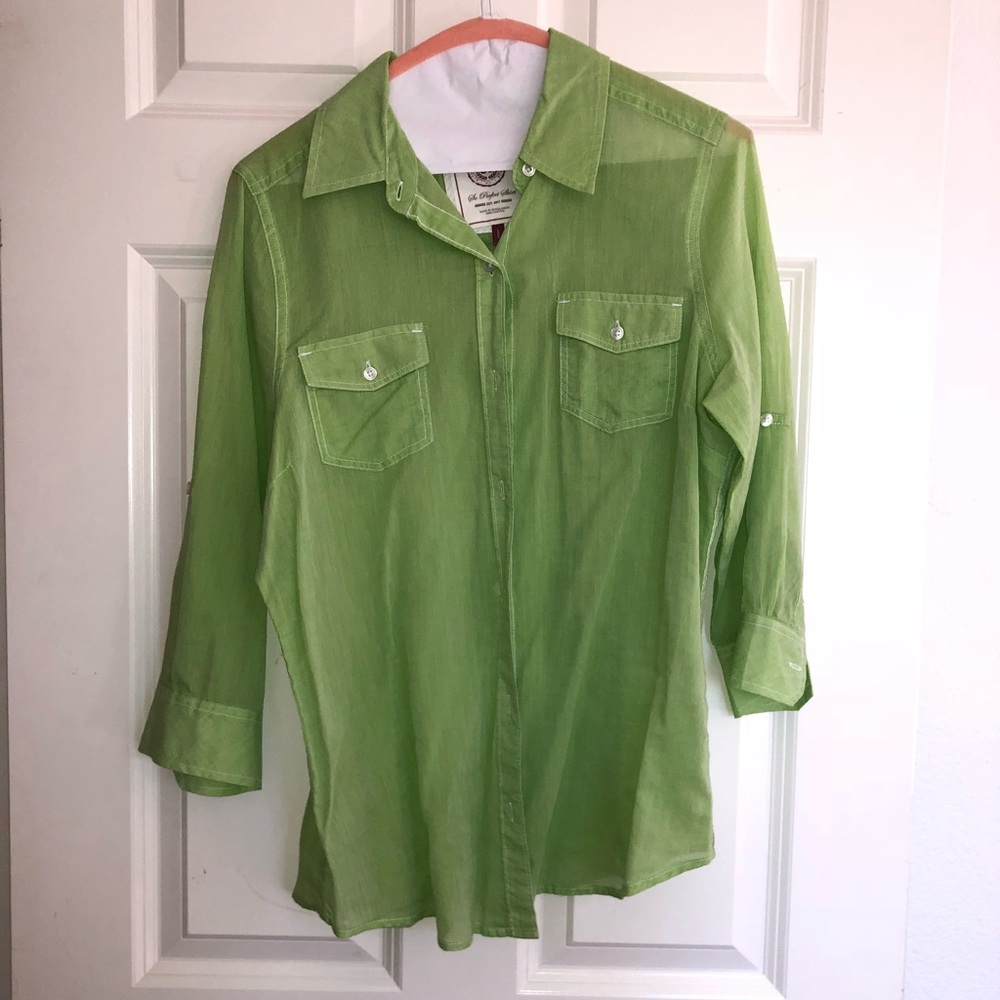Cute light green flannel!!